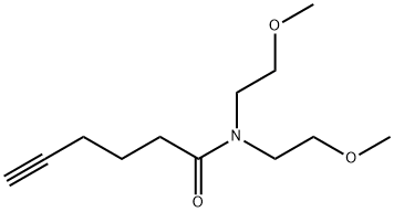 N,N-bis(2-methoxyethyl)hex-5-ynamide 结构式