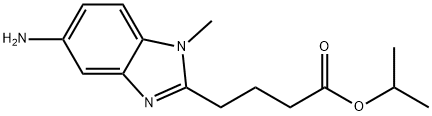 isopropyl 4-(5-amino-1-methyl-1H-benzo[d]imidazol-2-yl)butanoate Struktur