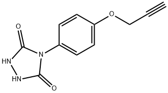 4-(4-(Prop-2-yn-1-yloxy)phenyl)-1,2,4-triazolidine-3,5-dione Structure