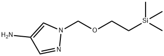 1-((2-(三甲基甲硅烷基)乙氧基)甲基)-1H-吡唑-4-胺, 1313520-72-7, 结构式