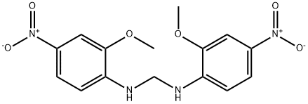 N,N'-METHYLENEBIS(2-METHOXY-4-NITROANILINE) Structure