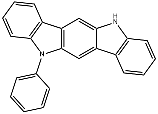 5,11-dihydro-5-phenylindolo[3,2-b]carbazole Struktur