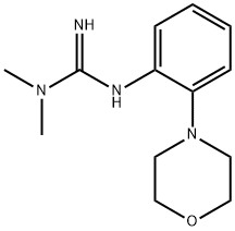 (Z)-1,1-二甲基-2-(2-吗啉代苯基)胍,131677-86-6,结构式