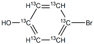 4-Bromophenol-[13C6] Struktur