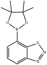 7-(4,4,5,5-四甲基-1,3,2-二氧杂硼烷-2-基)苯并[D][1,2,3]噻二唑 结构式