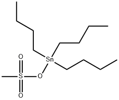 トリブチルスタンニル メタンスルホナート 化学構造式