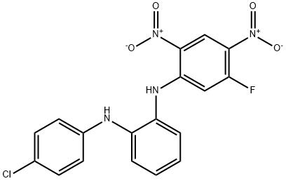 N1-(4-chlorophenyl)-N2-(5-fluoro-2,4-dinitrophenyl)benzene-1,2-diamine,1332634-91-9,结构式