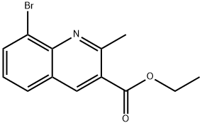 8-溴-2-甲基喹啉-3-羧酸乙酯, 1333255-21-2, 结构式