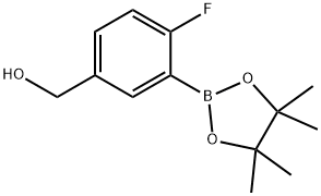 (4-fluoro-3-(4,4,5,5-tetramethyl-1,3,2-dioxaborolan-2-yl)phenyl)methanol Struktur
