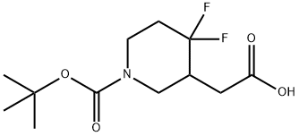 2-(1-(tert-butoxycarbonyl)-4,4-difluoropiperidin-3-yl)acetic acid|2-(1-(tert-butoxycarbonyl)-4,4-difluoropiperidin-3-yl)acetic acid