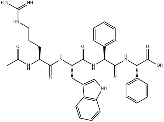 アセチルアルギニルトリプトフィルジフェニルグリシン 化学構造式