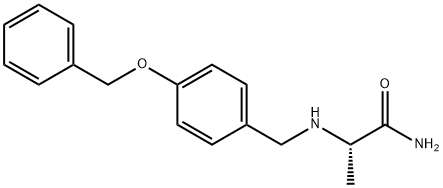 (S)-2-((4-(benzyloxy)benzyl)amino)propanamide Struktur