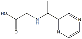 2-((1-(pyrazin-2-yl)ethyl)amino)acetic acid 结构式