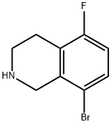 8-bromo-5-fluoro-1,2,3,4-tetrahydroisoquinoline Struktur
