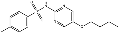 N-(5-BUTOXY-2-PYRIMIDINYL)-P-TOLUENESULFONAMIDE Struktur