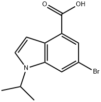 6-bromo-1-isopropyl-1H-indole-4-carboxylic acid Structure