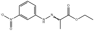 (E)-ethyl 2-(2-(3-nitrophenyl)hydrazono)propanoate Struktur