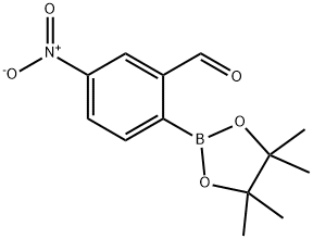 2-Formyl-4-nitrophenylboronic acid pinacol ester Structure