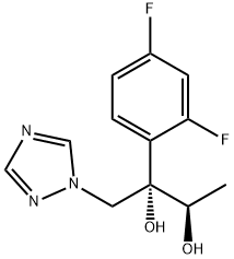 (2S,3R)-2-(2,4-difluorophenyl)-1-(1H-1,2,4-triazol-1-yl)butane-2,3-diol Struktur