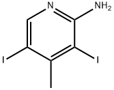 3,5-diiodo-4-methylpyridin-2-amine Struktur