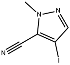 1H-Pyrazole-5-carbonitrile, 4-iodo-1-methyl-|4-碘-2-甲基吡唑-3-甲腈