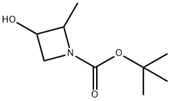 tert-butyl 3-hydroxy-2-methylazetidine-1-carboxylate Structure
