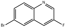 6-BROMO-3-FLUOROQUINOLINE, 1355583-13-9, 结构式