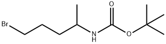 (4-Bromo-1-methyl-butyl)-carbamic acid tert-butyl ester Struktur