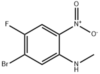 5-溴-4-氟-N-甲基-2-硝基苯胺, 1356483-97-0, 结构式