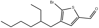 2-Thiophenecarboxaldehyde, 5-bromo-4-(2-ethylhexyl)- Structure