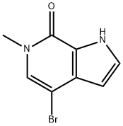 4-BROMO-6-METHYL-1,6-DIHYDRO-PYRROLO[2,3-C]PYRIDIN-7-ONE, 1361481-63-1, 结构式