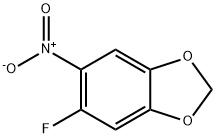 5-氟-6-硝基苯并[D][1,3]二噁茂, 1366234-02-7, 结构式
