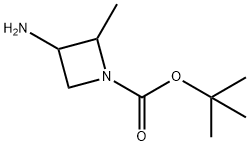 tert-butyl 3-amino-2-methylazetidine-1-carboxylate Structure