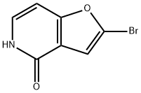 2 - 溴-5H-呋喃并[3,2-C〕吡啶-4 - 酮, 1368152-84-4, 结构式