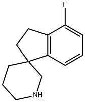 4-Fluoro-2,3-dihydrospiro[indene-1,3'-piperidine] Struktur