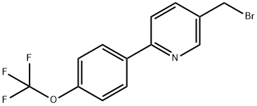 5-(Bromomethyl)-2-(4-trifluoromethoxyphenyl)pyridine Struktur
