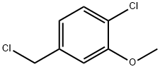 1-Chloro-4-(chloromethyl)-2-methoxybenzene Struktur