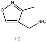 (3-メチルイソキサゾール-4-イル)メタンアミン塩酸塩 化学構造式
