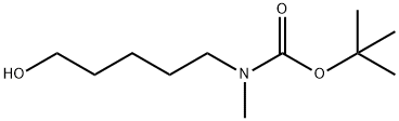tert-butyl (5-hydroxypentyl)(methyl)carbamate Struktur