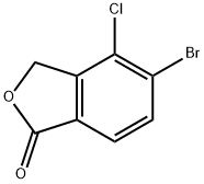 5-bromo-4-chloroisobenzofuran-1(3H)-one Structure