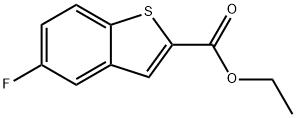 Benzo[b]thiophene-2-carboxylic acid, 5-fluoro-, ethyl ester Structure