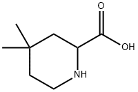4,4-二甲基哌啶-2-羧酸 结构式