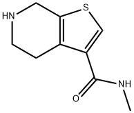Thieno[2,3-c]pyridine-3-carboxamide, 4,5,6,7-tetrahydro-N-methyl- Struktur