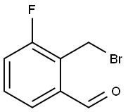 2-(Bromomethyl)-3-fluorobenzaldehyde Struktur