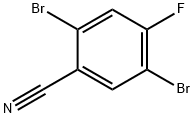 2,5-Dibromo-4-fluorobenzonitrile Structure