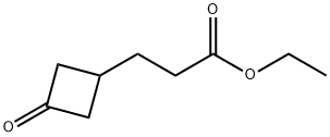 3-(3-氧代环丁基)丙酸乙酯 结构式