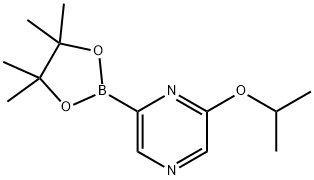 2-isopropoxy-6-(4,4,5,5-tetramethyl-1,3,2-dioxaborolan-2-yl)pyrazine Structure