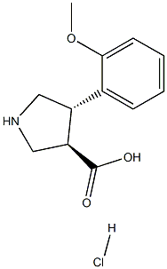 1381947-99-4 (+/-)-trans-4-(2-methoxy-phenyl)-pyrrolidine-3-carboxylic acid-HCl