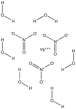 硝酸镱(III)六水合物,13839-85-5,结构式