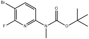 tert-butyl (5-bromo-6-fluoropyridin-2-yl)(methyl)carbamate(WXG01117) Struktur